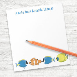 Cute Tropical Fish Personlig Anteckningsblock