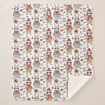 Cute Tropical jul Sherpa Blanket