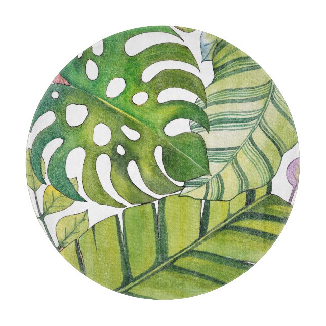 Cute Tropical Löv in Watercolor (Framsidan)