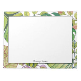 Cute Tropical Löv in Watercolor Anteckningsblock