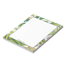Cute Tropical Löv in Watercolor Anteckningsblock