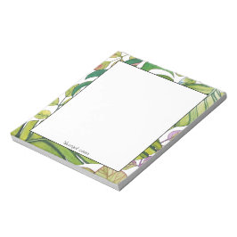 Cute Tropical Löv in Watercolor Anteckningsblock