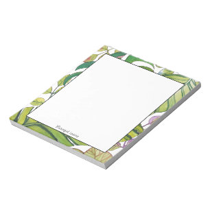Cute Tropical Löv in Watercolor Anteckningsblock