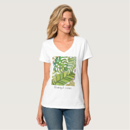 Cute Tropical Löv in Watercolor T Shirt