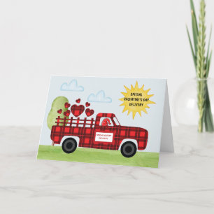 Cute Truckload of Kärlek Hearts Gnome Delivery Kort