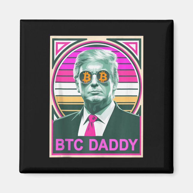 Cute Trump Bitcoin Btc pappa Finance Audit Fomo My Magnet (Framsidan)