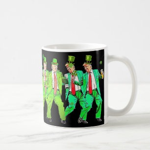 Cute Trump Dance St. Patricks Day Funny Trump Patr Kaffemugg