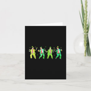 Cute Trump Dance St. Patricks Day Funny Trump Patr Kort