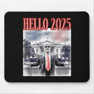 Cute Trump Hej 2025 Nyår Kväll Konservativ Da Musmatta