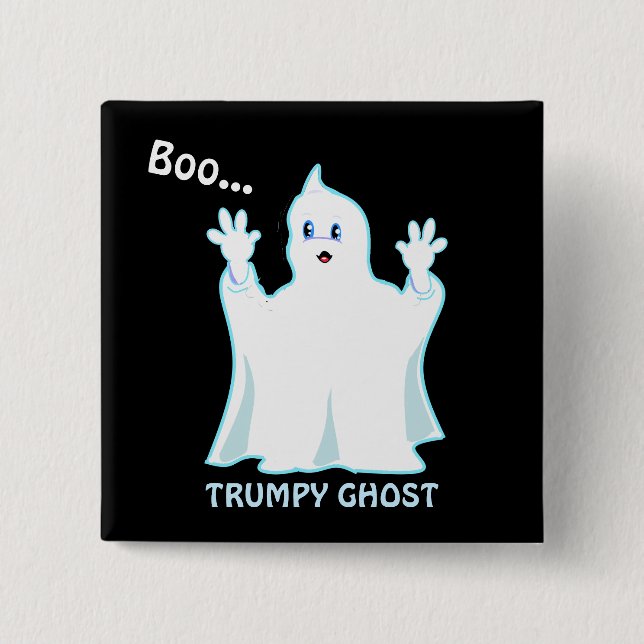 Cute Trumpy Ghost Knapp (Framsida)