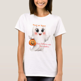 Cute tshirt happy Halloween with adjustable text  T Shirt
