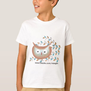 Cute Tshirt Uggla Bild i Brown & Teal Tee