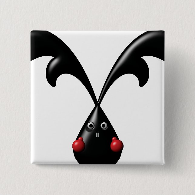 Cute Tuff Bunny Boxer Rabbit Knapp (Framsida)