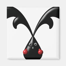 Cute Tuff Bunny Boxer Rabbit Magnet