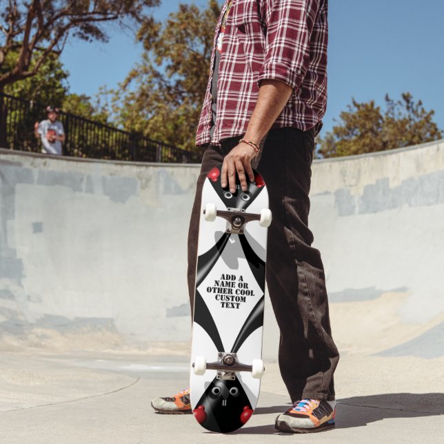 Cute Tuff Bunny Boxer Rabbit Mini Skateboard Bräda 18,5 Cm (Utomhus 2)