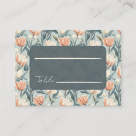 Cute Tulip Traditional Wedding Place Card Placeringskort