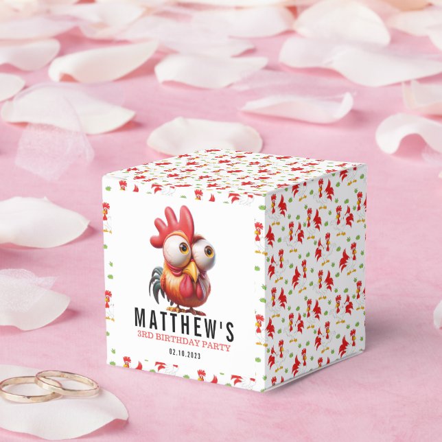 Cute Tupp Caricatcatures 3rd Birthday Party Presentaskar (Bröllop)