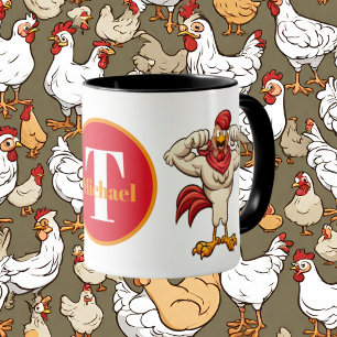 Cute tupp Land monogram mugg