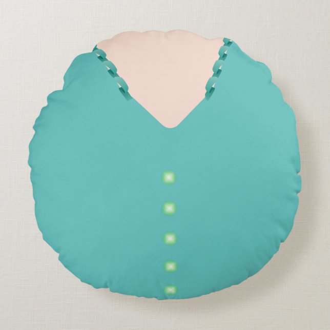 Cute Turcos 🎀 Boll Gown Blouse Rund Kudde (Framsidan)