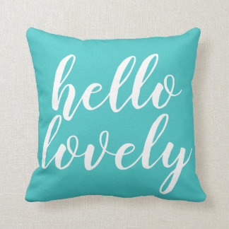 Cute Turcos Hej Loely Quote Pillow Kudde
