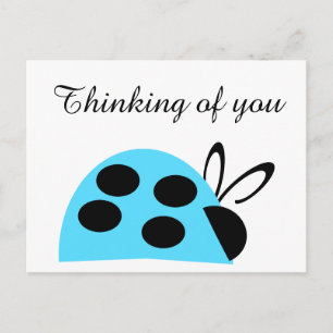 Cute Turcos Ladybug tänker på dig Vykort