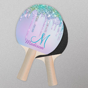 Cute Turcos Unicorn Rainbow Glitter Drives Pingisracket