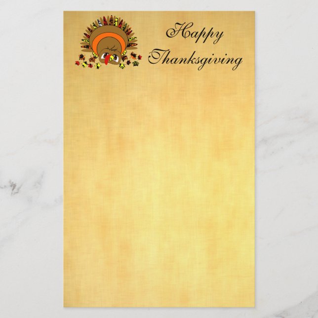 Cute Turkey Brevpapper (Framsida)