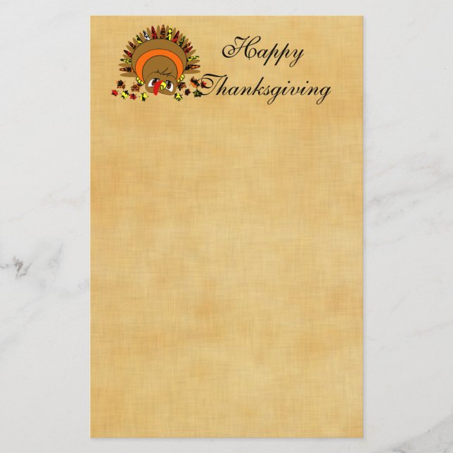 Cute Turkey Brevpapper (Framsida)