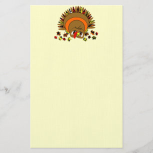 Cute Turkey Brevpapper