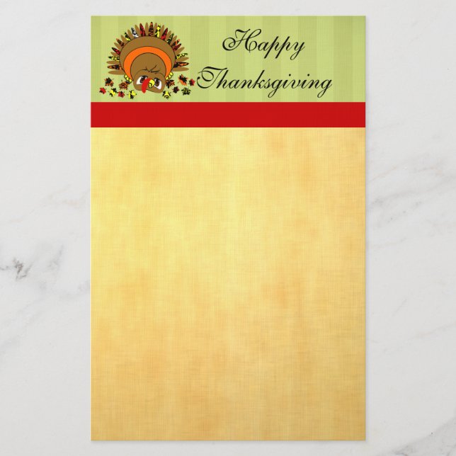 Cute Turkey Brevpapper (Framsida)