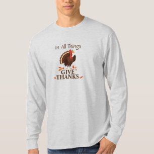Cute Turkey Ge Tack Happy thanksgiving Fall T Shirt