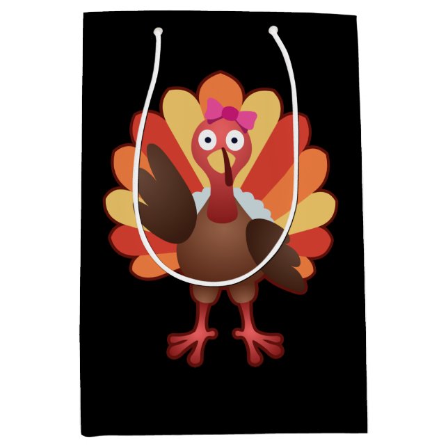 Cute Turkey Girl Gobble - Thanksgiving Gift (Framsidan)