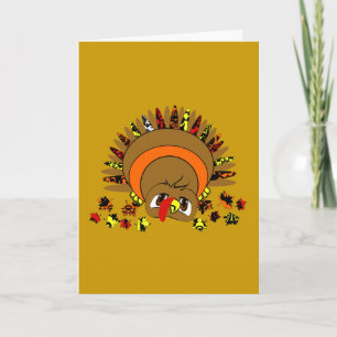 Cute Turkey Helgkort