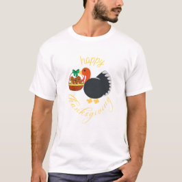 Cute turkey med spädbarn thanksgiving T-shirt