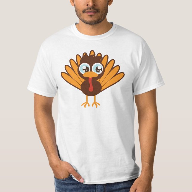 Cute Turkey T-shirt (Framsida)