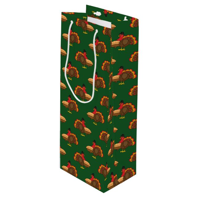 Cute Turkey with Pumpkin Paj Thanksgiving (Framsidan Vinklad)