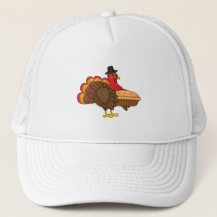 Cute Turkey with Pumpkin Paj Thanksgiving Keps
