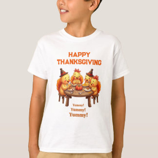 Cute Turkeys Feast T Shirt