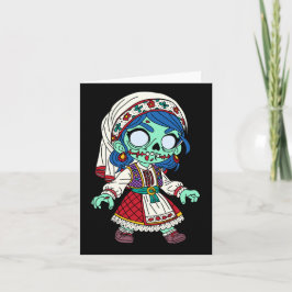 Cute Turkisk Zombie Anteckningskort