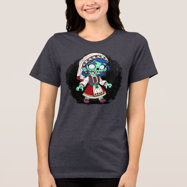 Cute Turkisk Zombie T Shirt (Framsida)