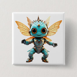 Cute Turquoise Dancing Robot Pixie Knapp
