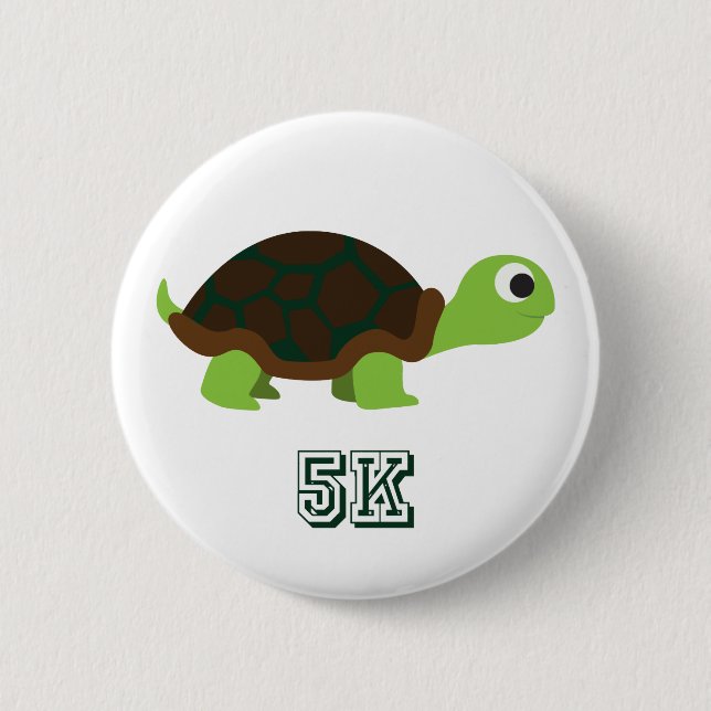 Cute Turtle 5K Knapp (Framsida)