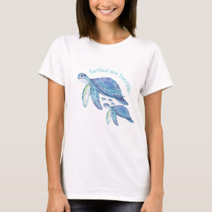 Cute Turtle Älskare, Turtles är avskyvärda T Shirt