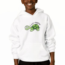 Cute Turtle Child's Hoodie - jag äter kräk.