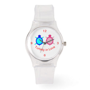 Cute Turtle Couple Armbandsur