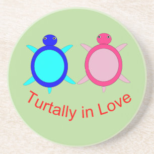 Cute Turtle Couple Underlägg