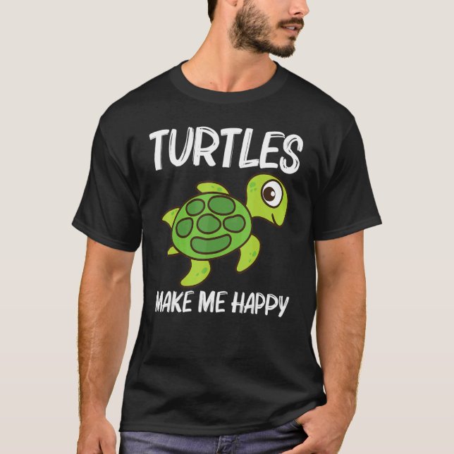 Cute Turtle For Men Women Sea Turtle Reptile Anima T Shirt (Framsida)