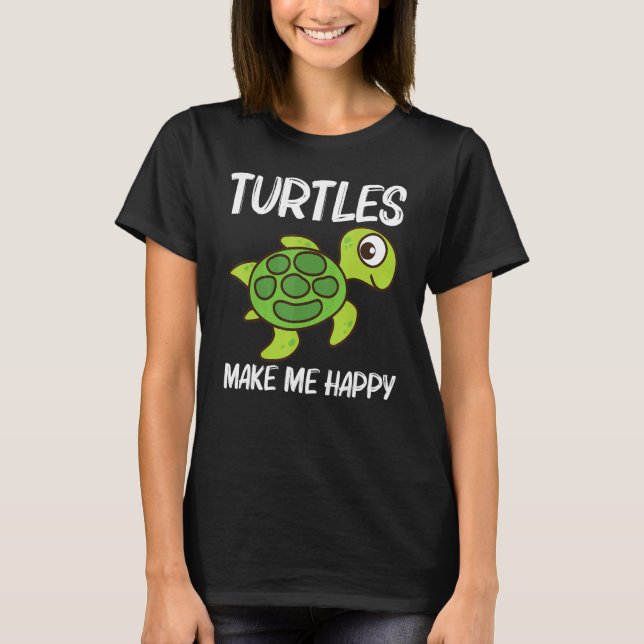 Cute Turtle For Men Women Sea Turtle Reptile Anima T Shirt (Framsida)