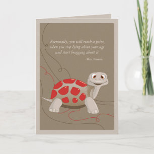 Cute Turtle Grattis på födelsedagen Card Kort