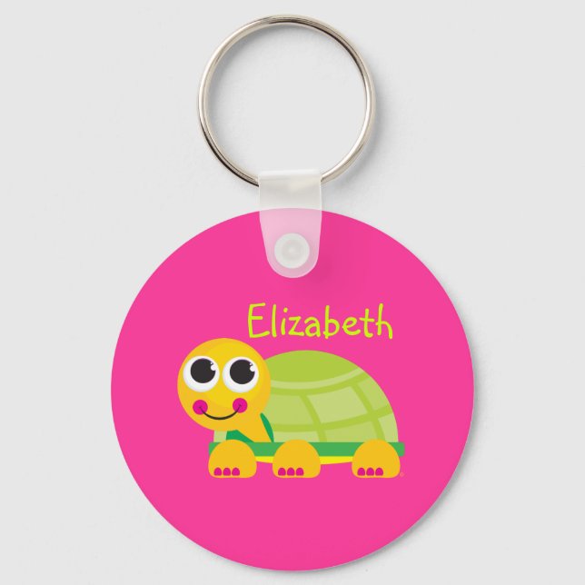 Cute Turtle Keychain Nyckelring (Framsida)